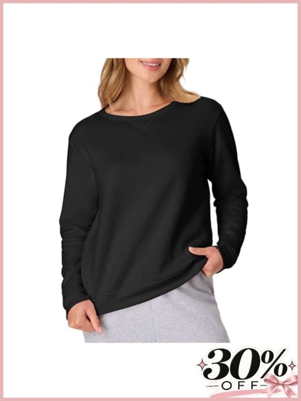 EcoSmart Midweight Fleece Pullover Sweatshirt Crew Neck Warm